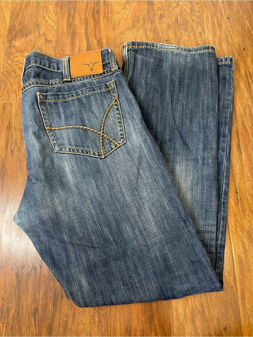 Wranglers 20X Mens Medium Dark Wash Denim Western Jeans Size 34x34 Regular